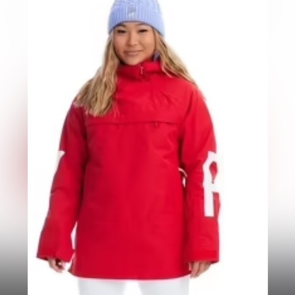 NWT ROXY RED PULLOVER SKI/BOARD JACKET SIZE LARGE - Picture 4 of 15